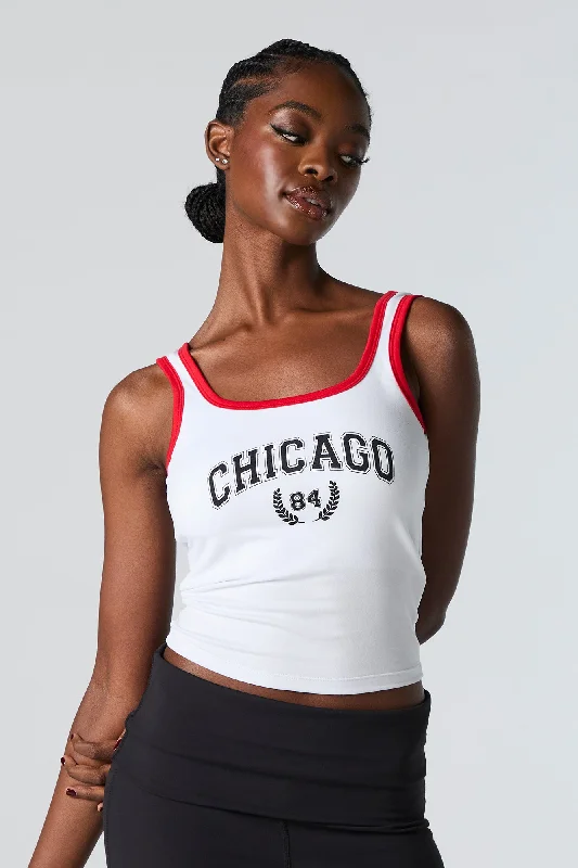 Chicago Graphic Contrast Trim Tank