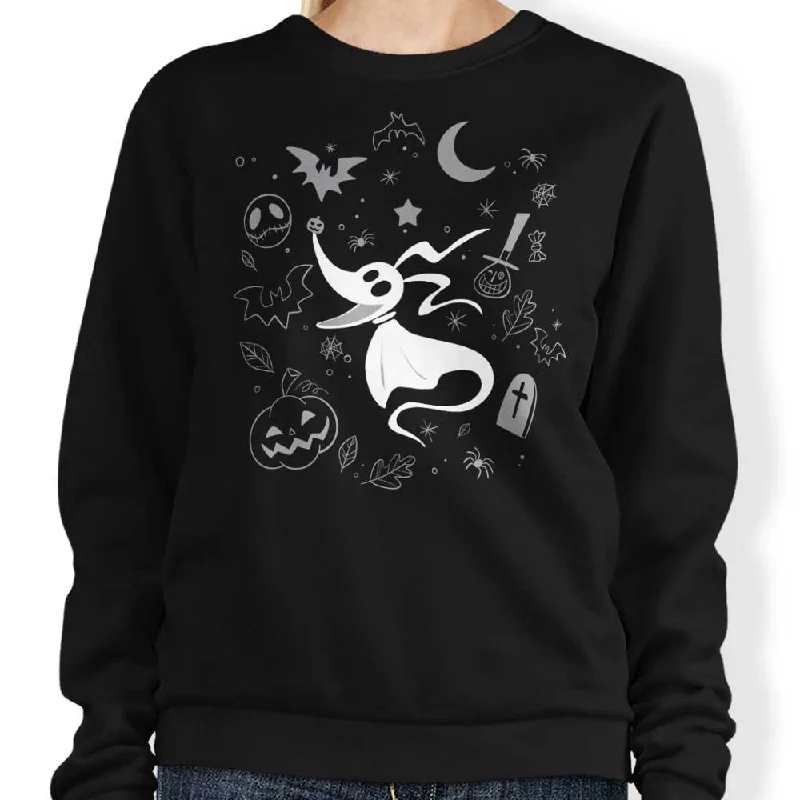 Ghostly Dog Doodle - Sweatshirt