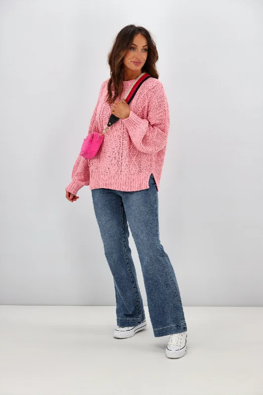 All About Eve Rue Sweater Pink