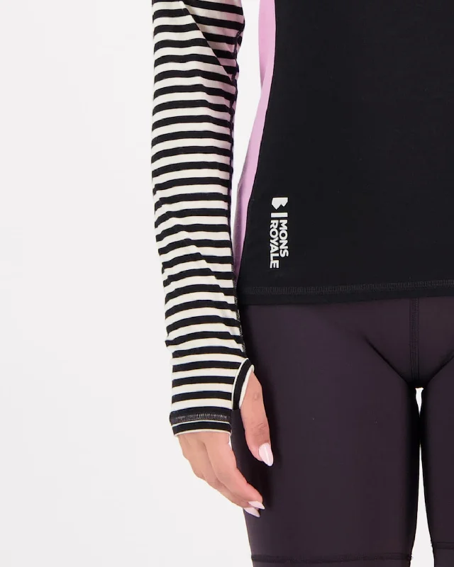 Bella Merino Air-Con LS - Pink Stripe