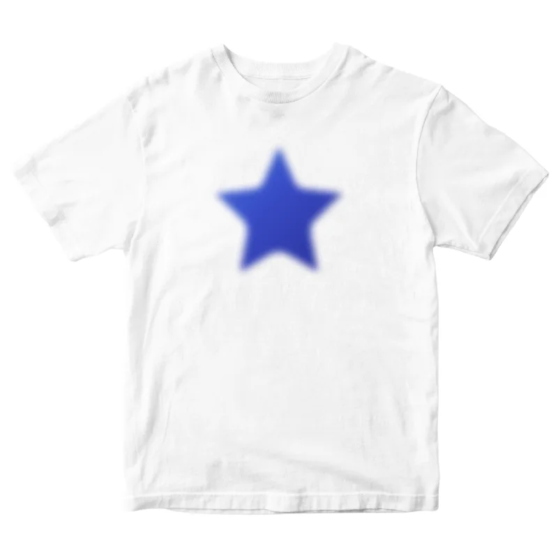 BLURRY STAR, BABY TEE - HVID