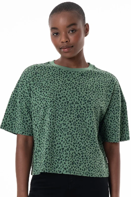 Boxy T-Shirt _ 145647 _ Green