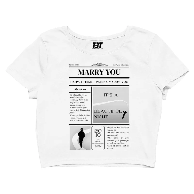 Crop Top - Marry You