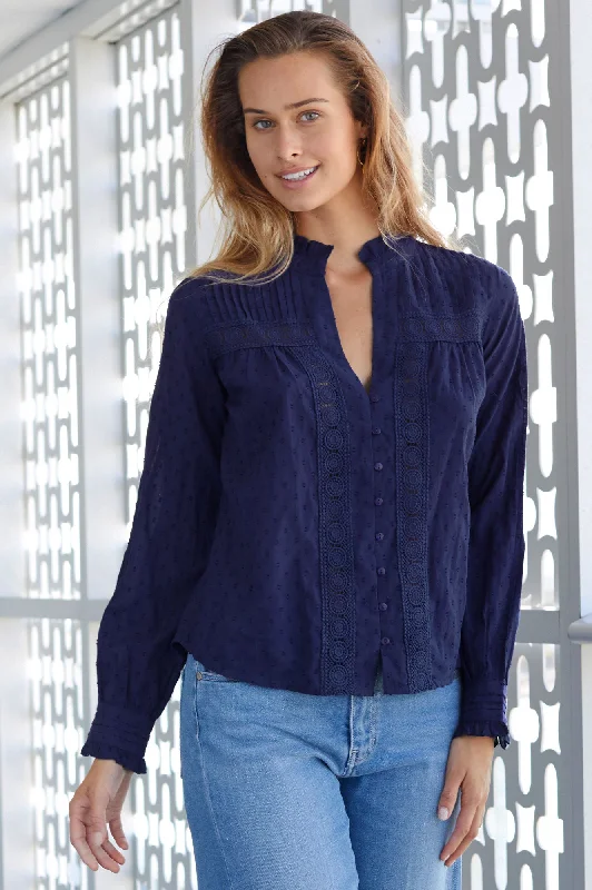 Carrie Blouse | Navy