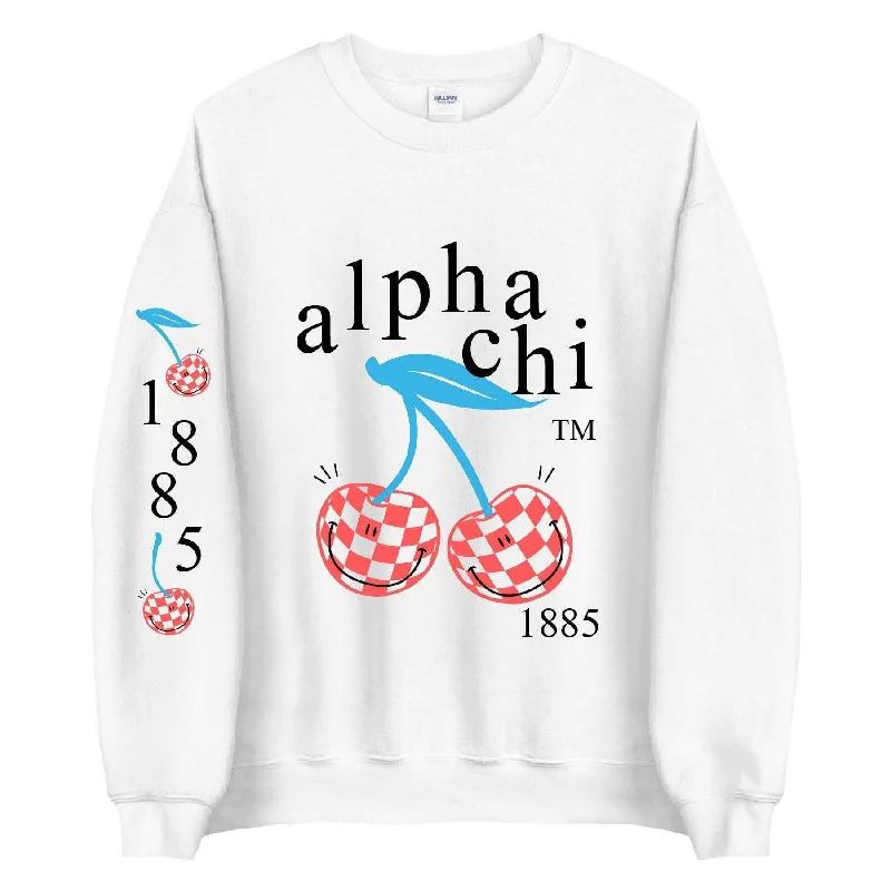 Cherry Checkers Crewneck <br> (sororities A-D)