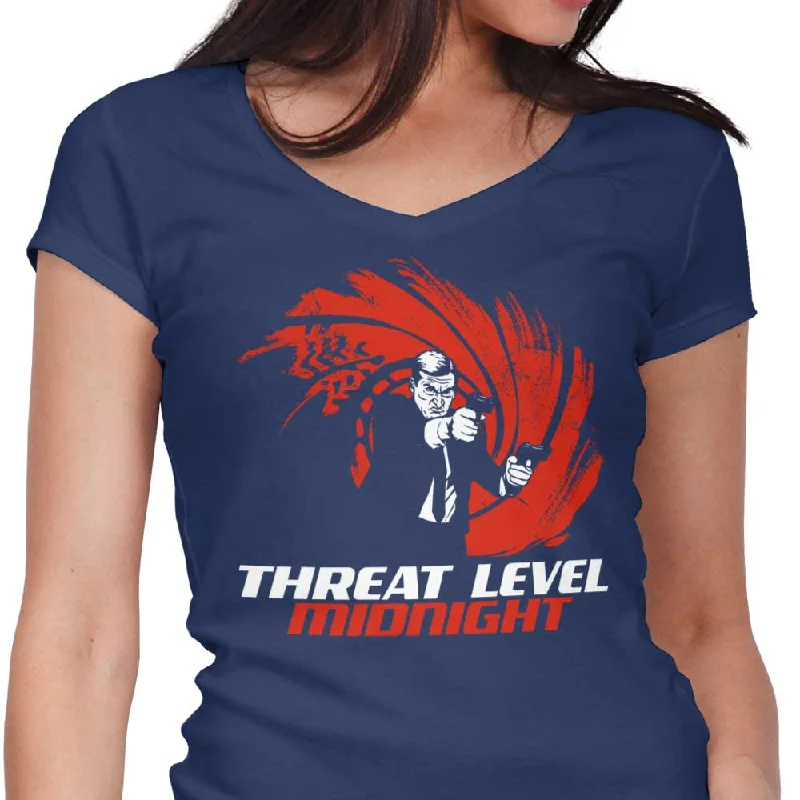 Women's V-Neck / Navy / S