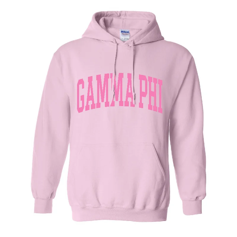 Collegiate Baby Pink Hoodie <br> (sororities G-Z)