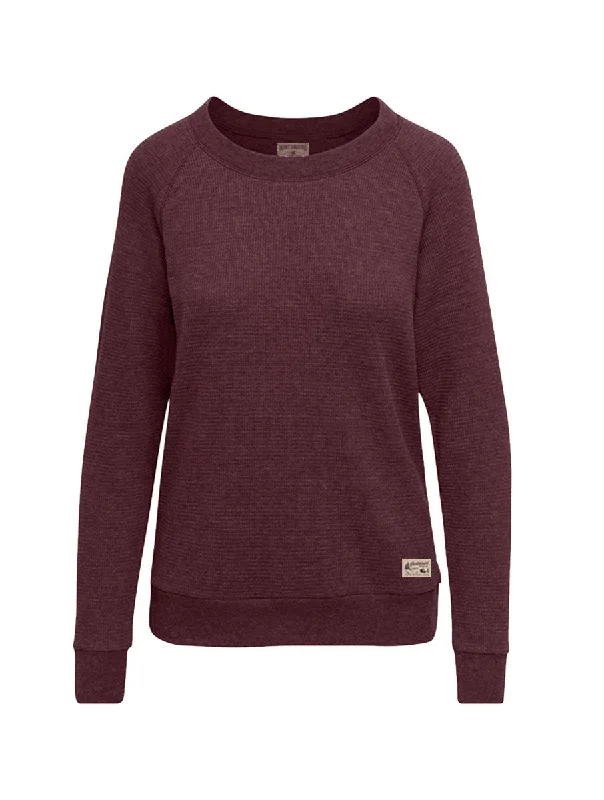 Whistler Waffle Knit - Maroon