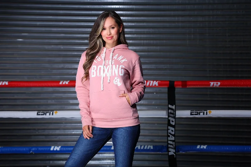 Desert Pink Top Rank Pullover Hoodie