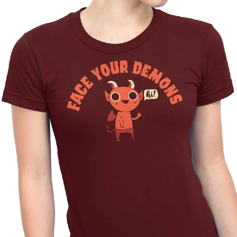 Women's Premium T-Shirt / Maroon / S