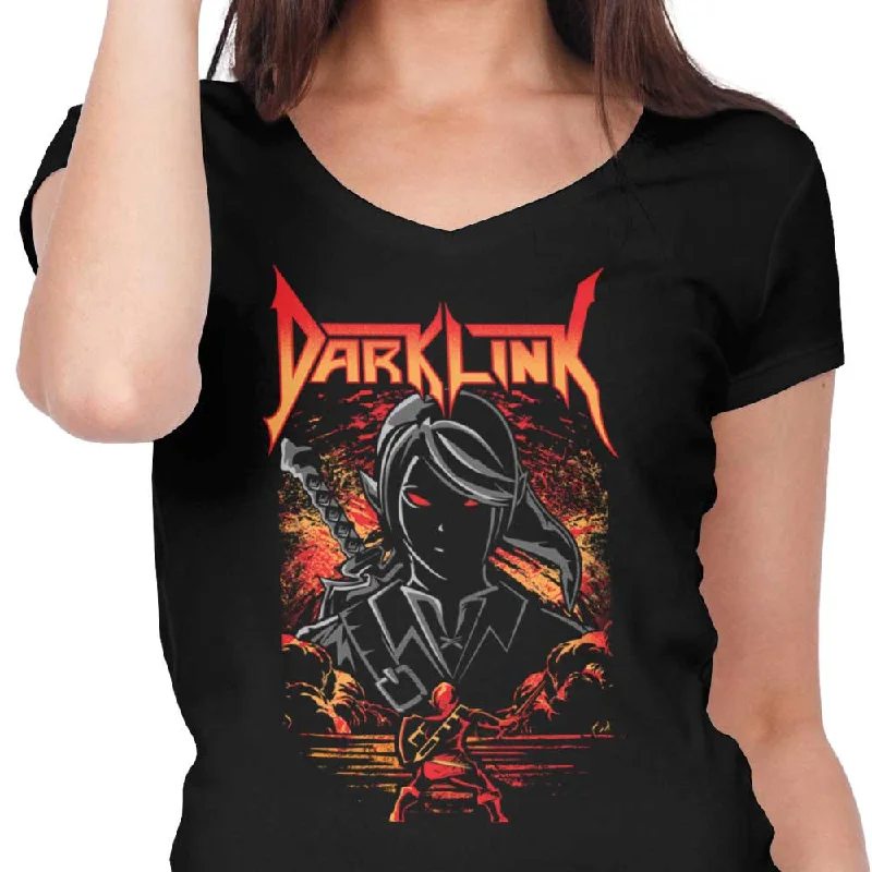 Women's Premium V-Neck / Black / S