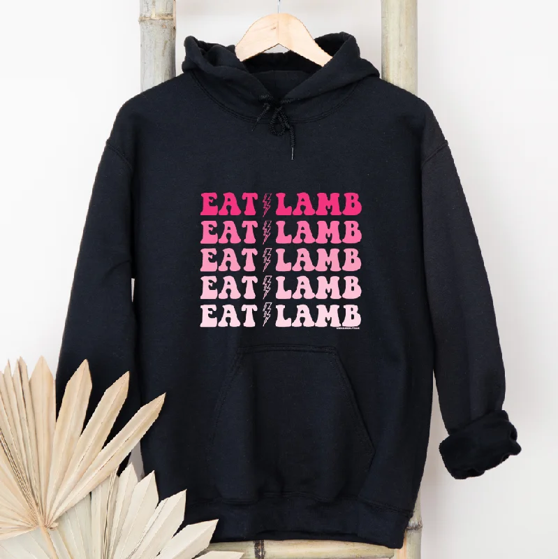 Eat Lamb Pink Lightning Bolt Hoodie (S-3XL) Unisex - Multiple Colors!