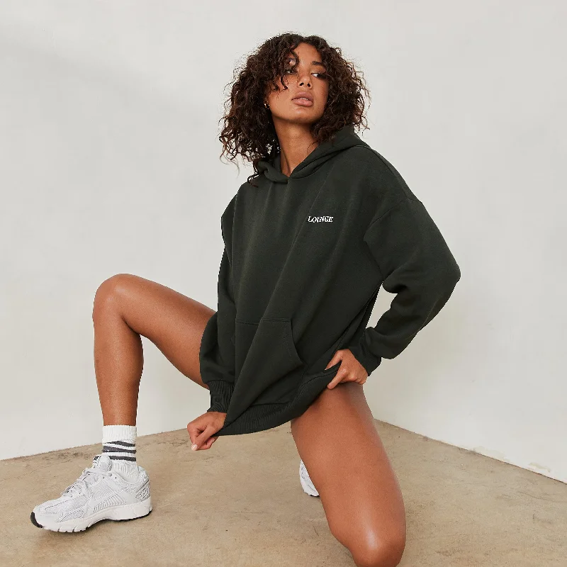 Essential Oversized Hoodie - Pine Green