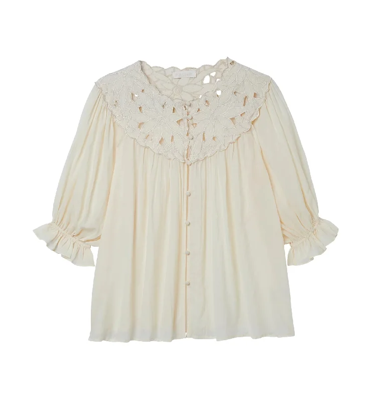 Faune Francoise Blouse Oyster