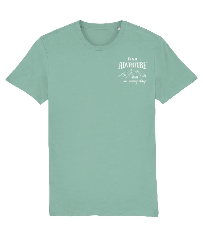 Find Adventure In Every Day Unisex Organic Cotton T-shirt