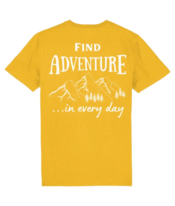 Find Adventure In Every Day Unisex Organic Cotton T-shirt