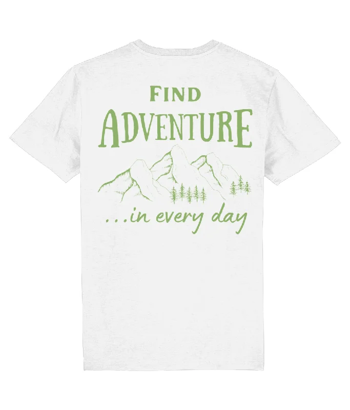 Find Adventure In Every Day Unisex Organic Cotton T-shirt