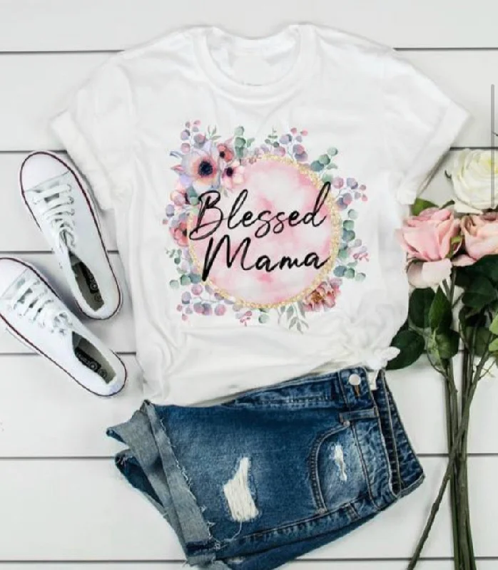 Floral blessed mama