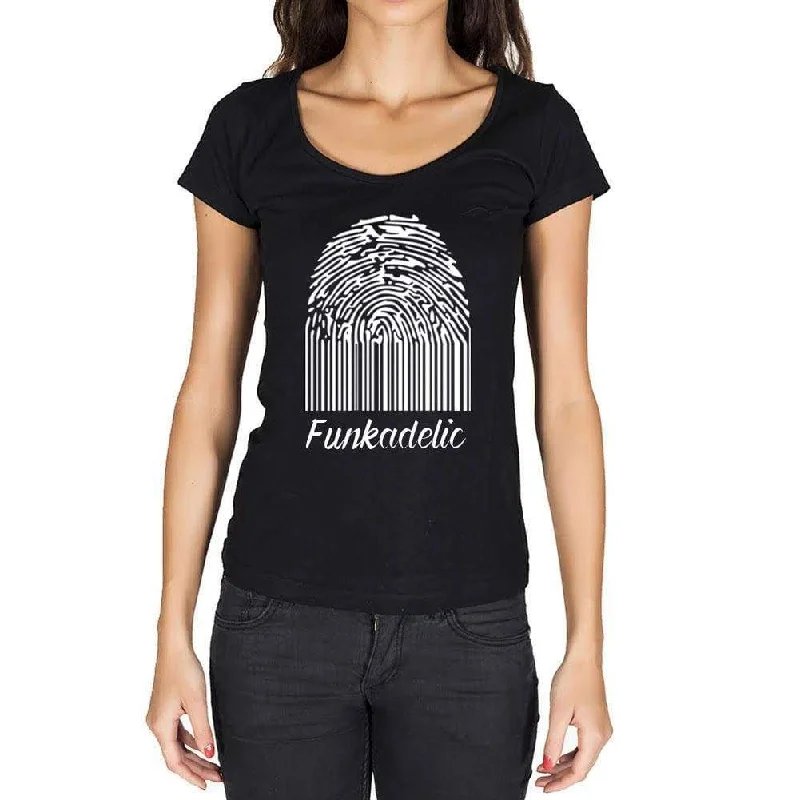 Funkadelic, Fingerprint, Black, Women's Short Sleeve Round Neck T-shirt, gift t-shirt 00305