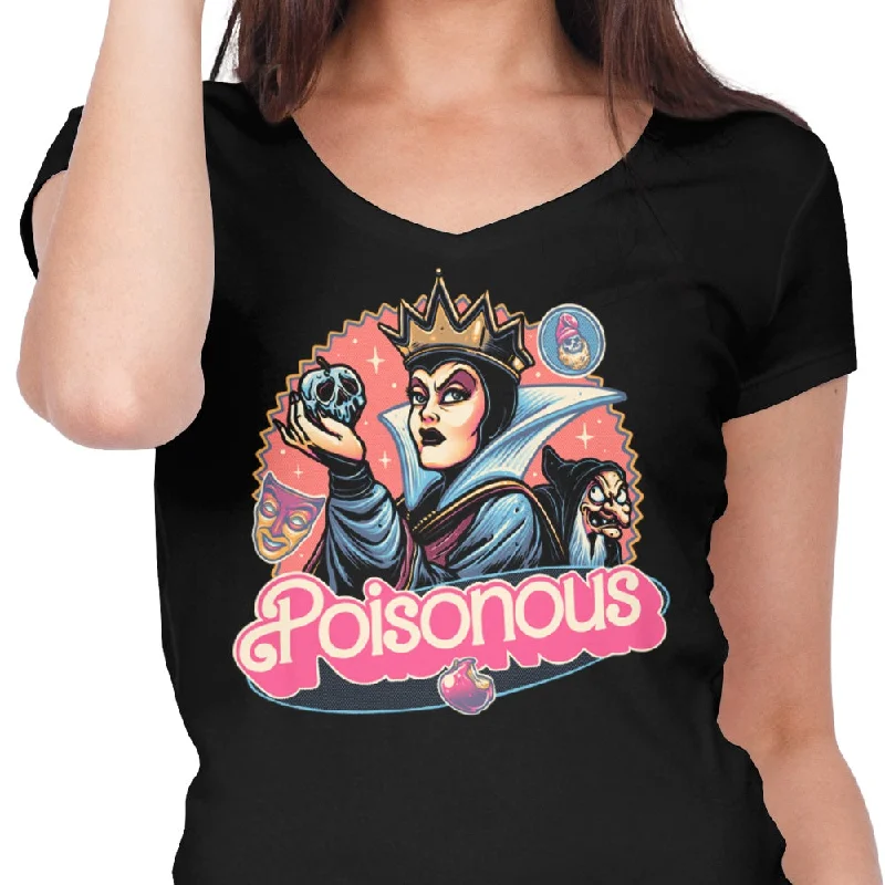 Women's Premium V-Neck / Black / S