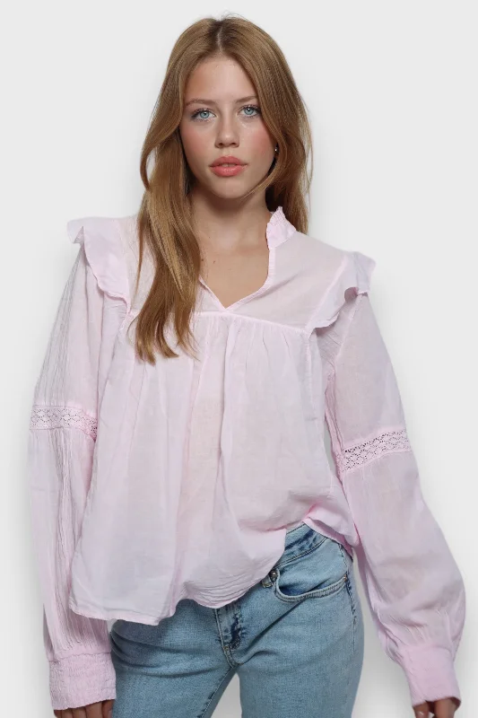 ""Glory"" blouse baby pink