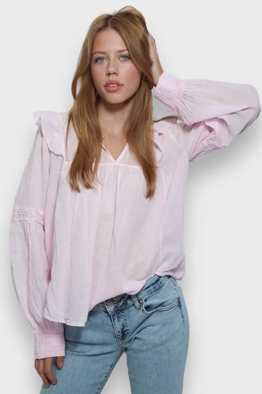 ""Glory"" blouse baby pink