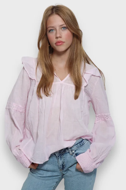 ""Glory"" blouse baby pink