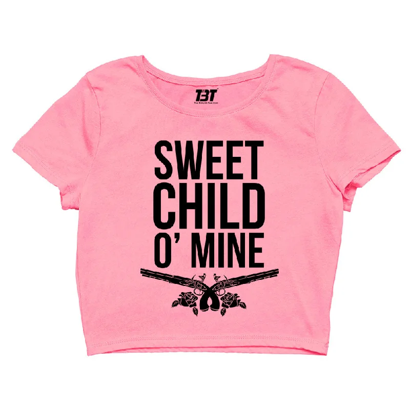 Crop Top - Sweet Child O' Mine Typography