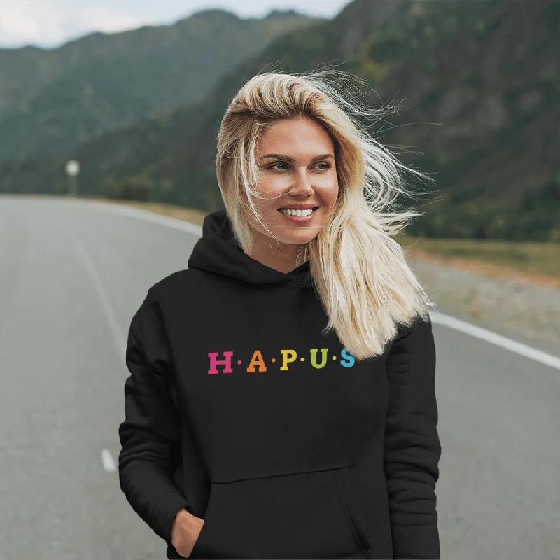 HAPUS (Happy) Womens Welsh Language Hoodie