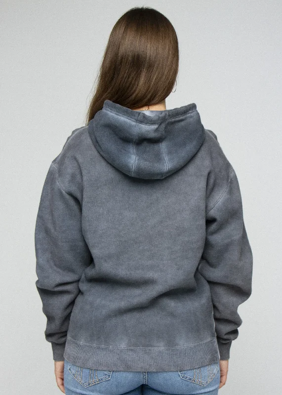 Navy Oil Wash Hoodie