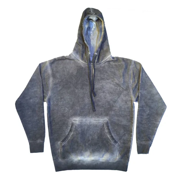 Navy Oil Wash Hoodie