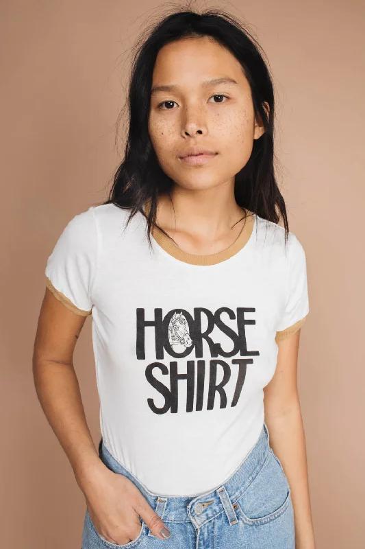 Horse Shirt Ringer Tee