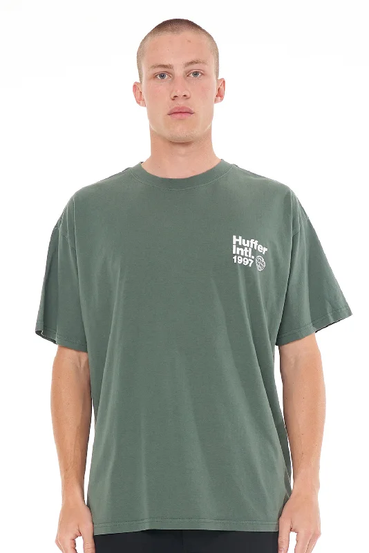 Huffer Mens Block Tee 220 Conference Sage Leaf