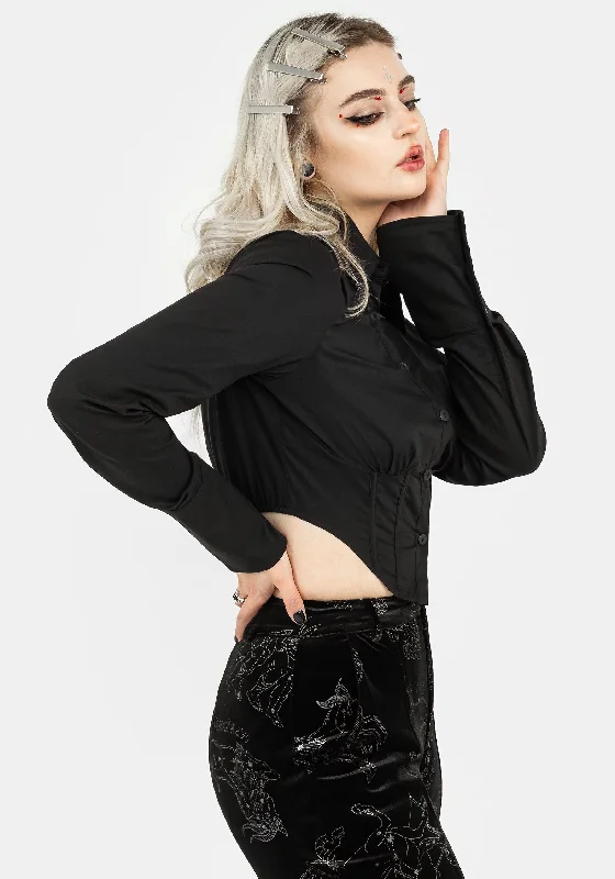 Ingram Collared Corset Shirt