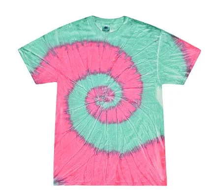 Leopard Triangle and Team Name Spirit Shirt - Tie Dye