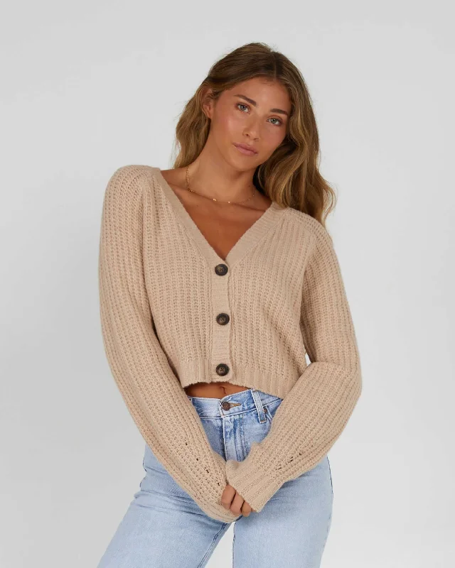 LIGHTHOUSE CARDIGAN - Oatmeal