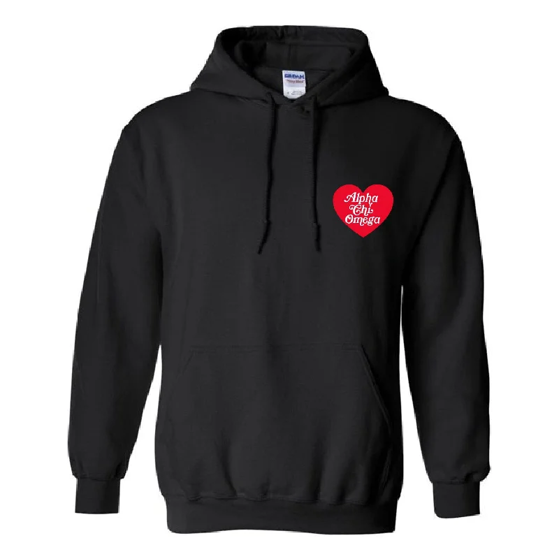 Embroidered Heart Hoodie