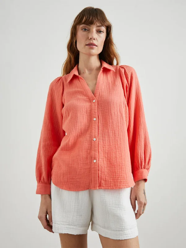 Lo Gauze Shirt -  Papaya