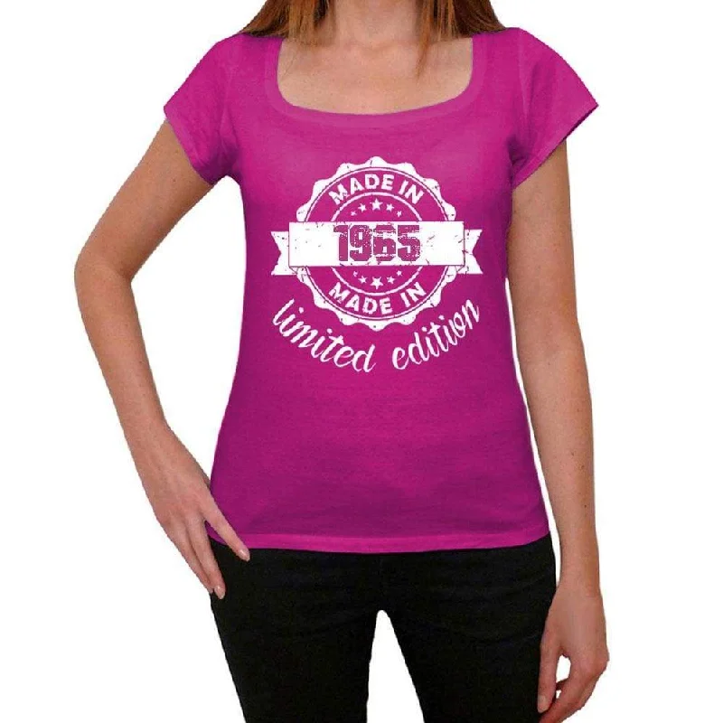 Made in 1965 Limited Edition Women's T-shirt Pink Birthday Gift 00427