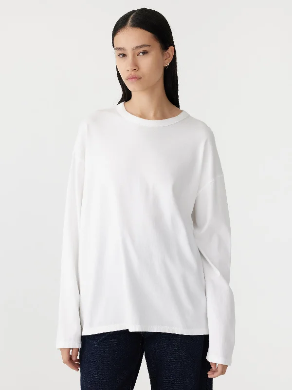 midweight coverstitch long sleeve t.shirt