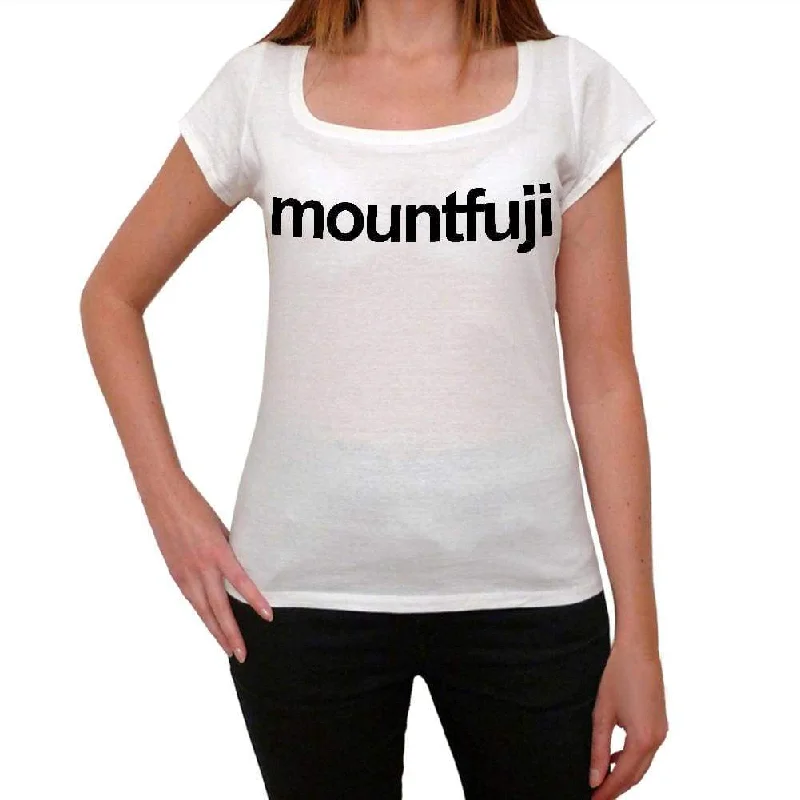 Mount Fuji Tourist Attraction Women's Short Sleeve Scoop Neck Tee 00072