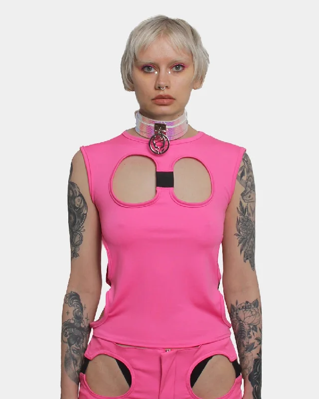 OGGLE VEST PINK WOMENS