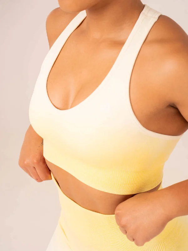 Ombre Seamless Sports Bra - Lemon Ombre