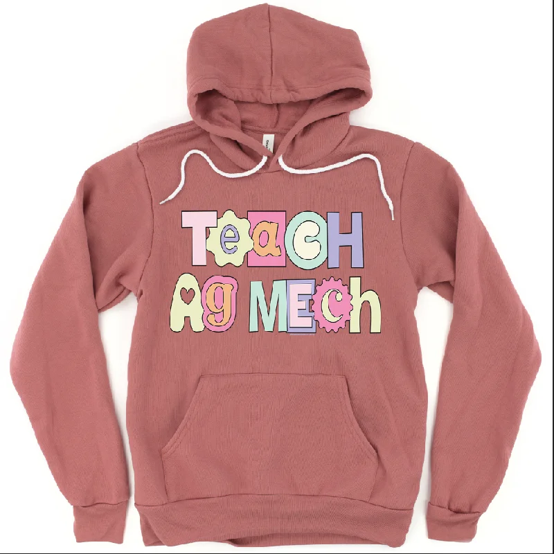 Pastel Teach Ag Mech Hoodie (S-3XL) Unisex - Multiple Colors!