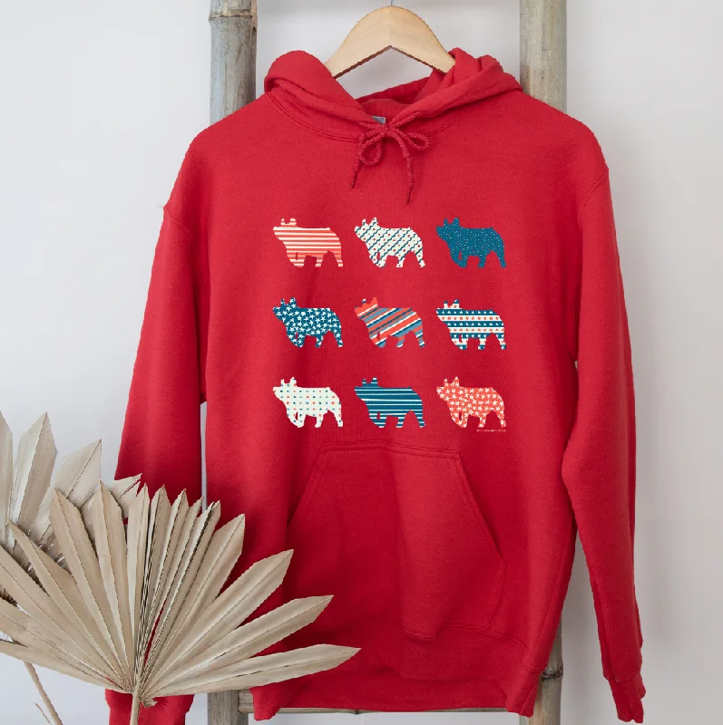 Patriotic Bundle Pig Hoodie (S-3XL) Unisex - Multiple Colors!