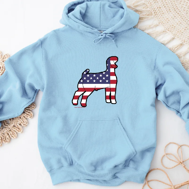 Patriotic Goat Hoodie (S-3XL) Unisex - Multiple Colors!