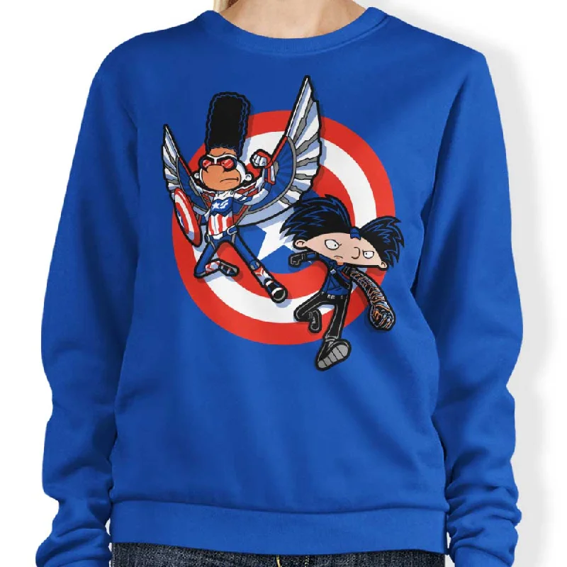 Captain Tallhair and Football Soldier - Sweatshirt