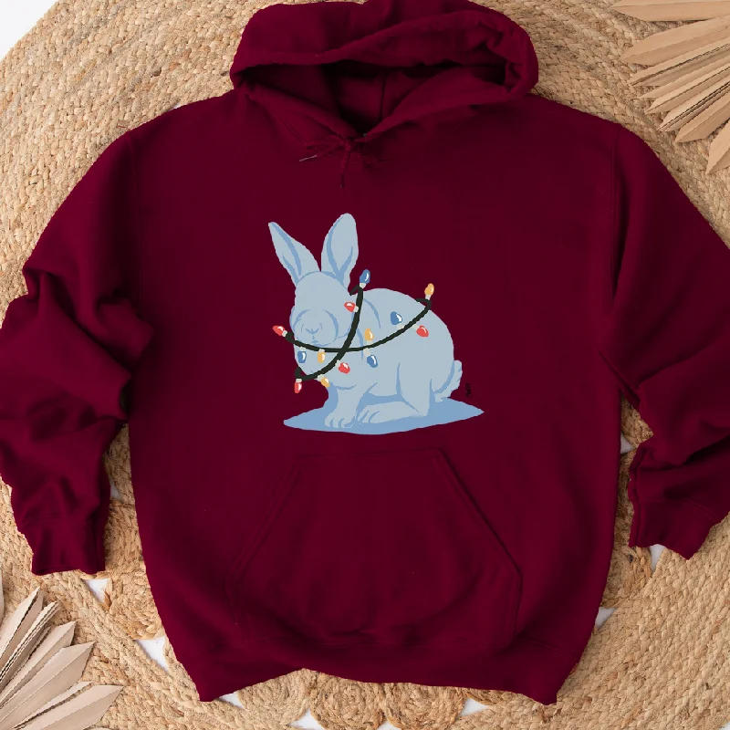 Rabbit Christmas Light Hoodie (S-3XL) Unisex - Multiple Colors!