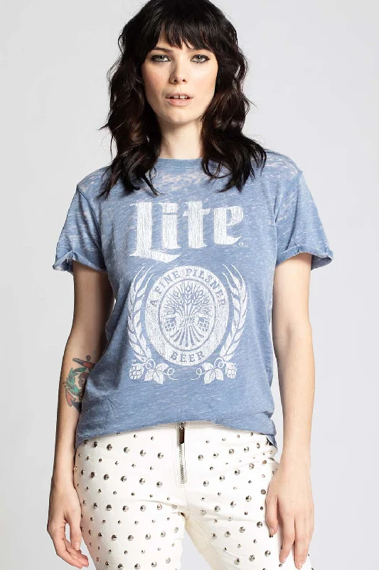 Miller Lite Burnout Tee 301292 Vintage-Blue