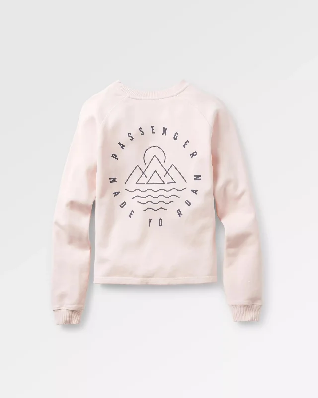 Remote Recycled Cotton Sweatshirt - Barely Pink